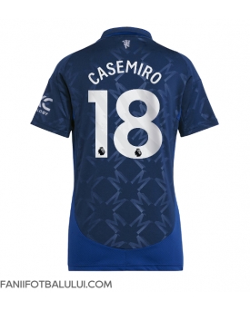 Manchester United Casemiro #18 Tricou Fotbal Replică 2024-25 Femei Deplasare